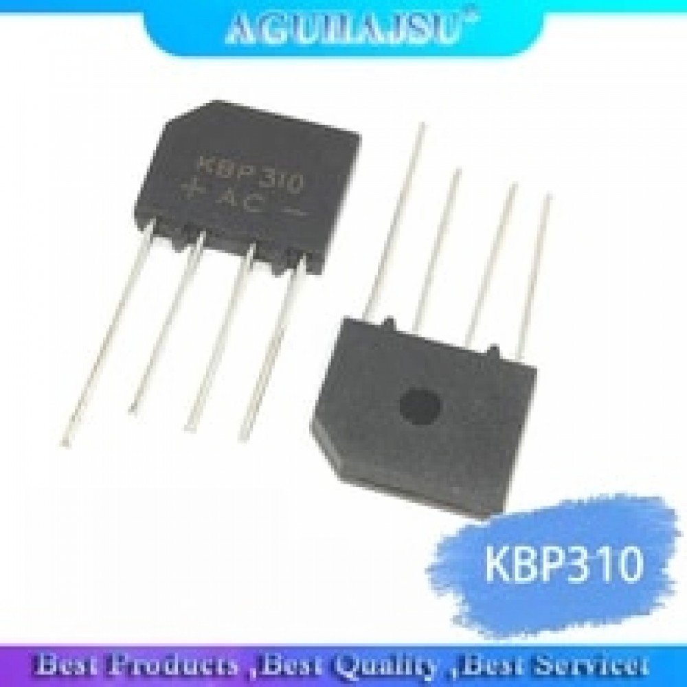 10PCS/Lot IC Chips KBP310 SIP-4 3A 1000V Bridge Rectifier Diode Original Integrated Circuit