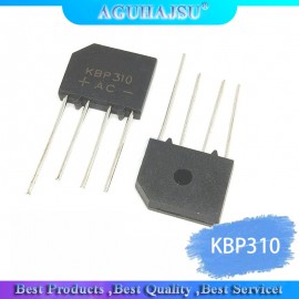 10PCS/Lot IC Chips KBP310 SIP-4 3A 1000V Bridge Rectifier Diode Original Integrated Circuit