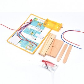 Kids Science Experiment for Children Boys DIY Toys Mini Wooden Traffic Light Led Student Gizmo Learning Education Toys Gift