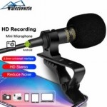 Lavalie Microphone 3.5mm Jack Tie Clip Microphones USB Audio lapel Mic for iPhone Android mobile phone Camera PC Computer Laptop