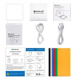 Mini Studio Set 2LED lights+22cm Shadowless lamp softbox lightbox photography accessories lighting props product Shooting Tent B