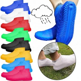 Thicken Silicone Rain Boots Waterproof Shoe Cover Unisex Shoes Protectors Transparent Non-Slip Rainproof Suit Rain Coat Women