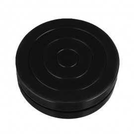 1pc Black Plastic Turntable 360 Flexible Rotation Wheel Pottery Rotary Plate Sculpture Board Clay Sculpture Model-making Tools
