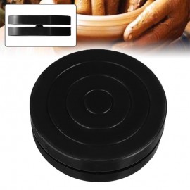 1pc Black Plastic Turntable 360 Flexible Rotation Wheel Pottery Rotary Plate Sculpture Board Clay Sculpture Model-making Tools