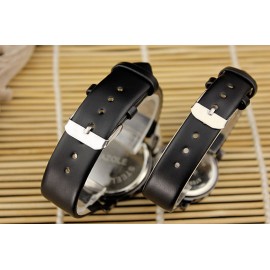 YAZOLE Couple Watches Leather Band Lovers' Quartz Wristwatches Hot Fashion Casual Young Couple's Clock regalos hombre Gift