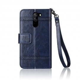 Flip Leather Case For Doogee X60L Fundas Printed Flower 100% Special wallet stand case with Strap