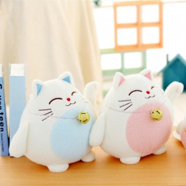 1pc 18cm Kawaii Fortune Cat Plush Toys Stuffed Lucky Cat Panda With Bamboo Bag Plush Animals Doll Toys Car Decoration Gifts