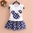 New 2018 T-shirt + skirt baby child suit 2 pieces fashion girls clothing sets Minnie children's clothes bowknot shirt dress 2-7T