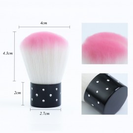 1pc Plastic Manicure Pedicure Brush Nail Cleaning Tools Soft Remove Dust Makeup Brushes Nail Care Accessories Random Color TR095