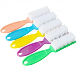 1pc Plastic Manicure Pedicure Brush Nail Cleaning Tools Soft Remove Dust Makeup Brushes Nail Care Accessories Random Color TR095