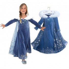 Girls elsa dress new snow queen costumes for kids cosplay dresses princess disfraz carnaval vestido de festa infantil congelados