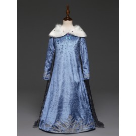 Girls elsa dress new snow queen costumes for kids cosplay dresses princess disfraz carnaval vestido de festa infantil congelados