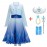 2020 Girls anna elsa dresses new snow queen costumes for kids cosplay dress princess disfraz Fantasia infantil menina congelados