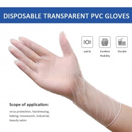 Hot 50pcs Disposable PVC Gloves Antistatic Working Gloves Durable Women Men Solid Color Hand Care Products Dropshipping