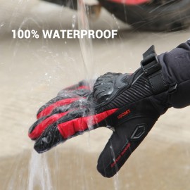 SUOMY Motorcycle Gloves Men 100% Waterproof Windproof Winter Gant Moto Gloves Touch Screen Guantes Moto Motorbike Riding Gloves